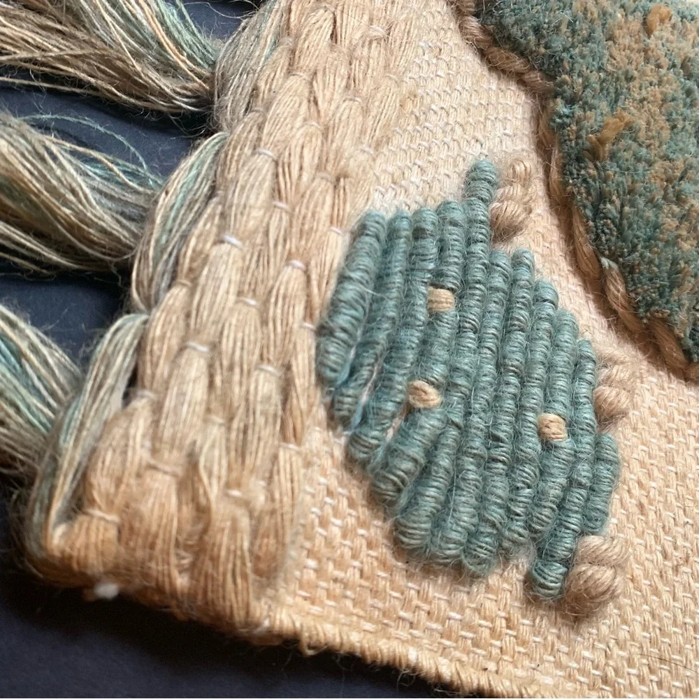 v i n t a g e :: 80s Woven Southwestern Desert Tapestry Wall Hanging